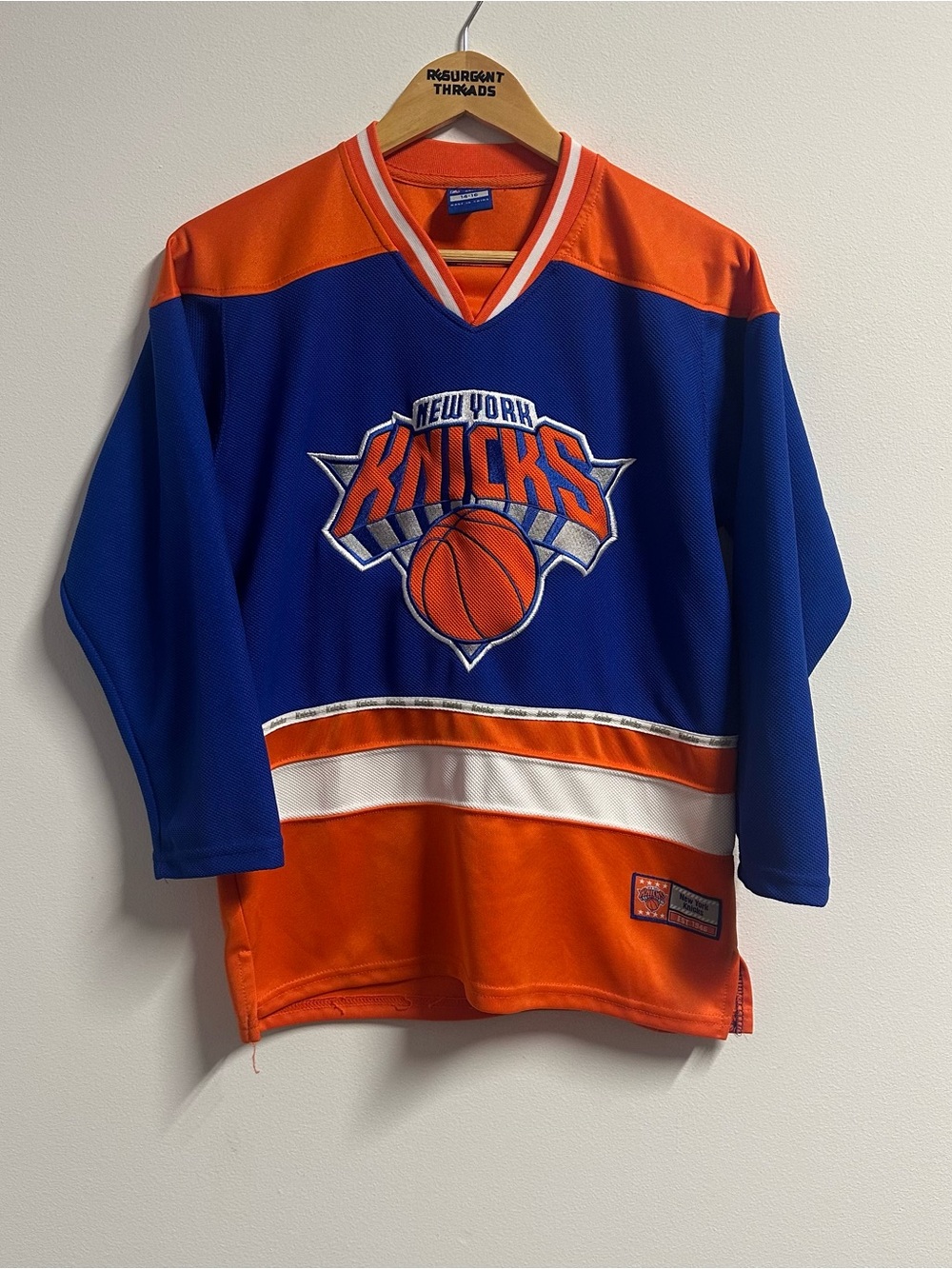 New York Knicks Hockey Jersey Youth Large